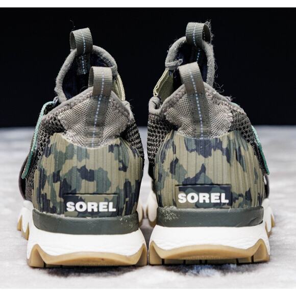 Sorel Kinetic Sneak Green Camo Hiking Sneakers Womens Size 8 EU 39 NL3569-365 - Picture 5 of 16